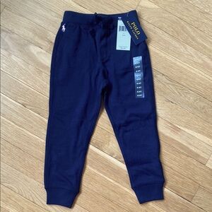 NWT Polo by Ralph Lauren Toddler Girls Blue Jogger Sweatpants - 4T